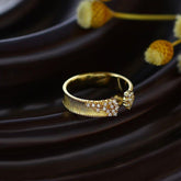 Crystal 925 Sterling Silver Adjustable Finger Rings